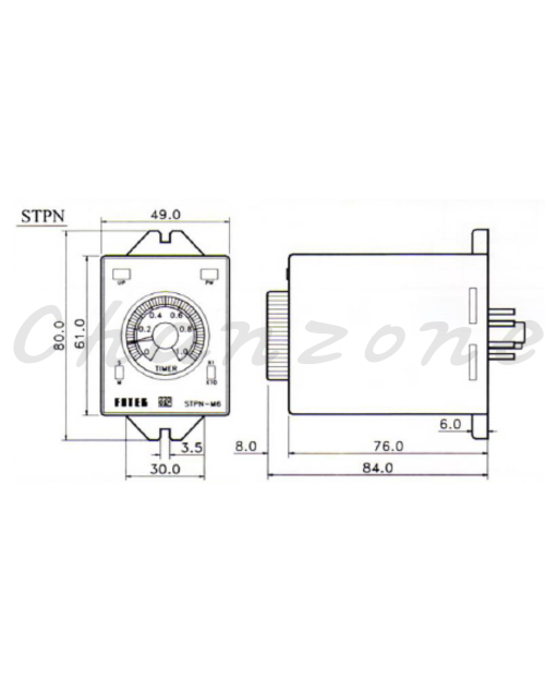 陽明電機 STP系列-盤內式 多範圍延時計時器 STPN-M1/M3/M6/M1H/M3H/M6H