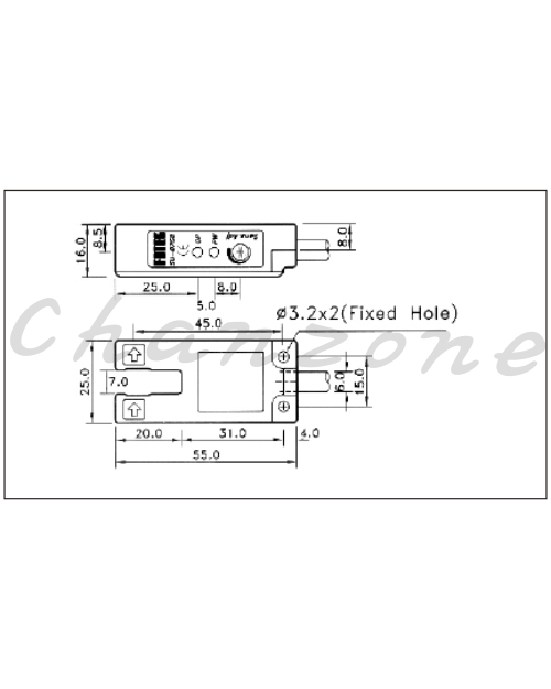 陽明電機 SU系列-對照式 U型光電傳感器 SU-07G