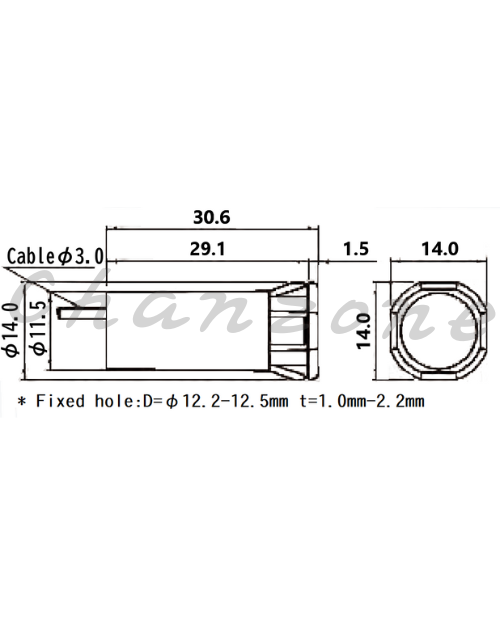 陽明電機 T12系列-對照式 自動門專用光電傳感器 T12-20MP