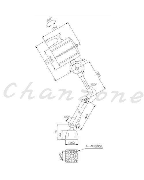 天得科技 防水式工作燈 THL10-L