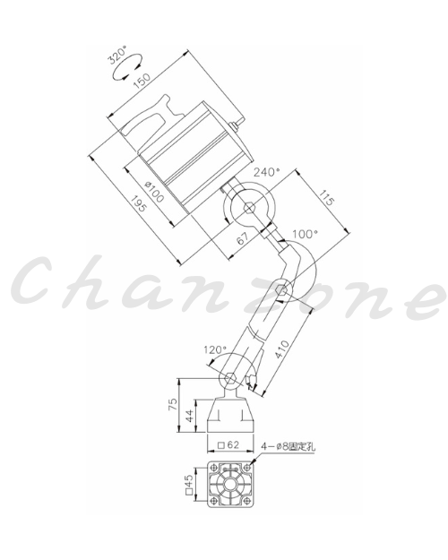 天得科技 防水式工作燈 THL10-M