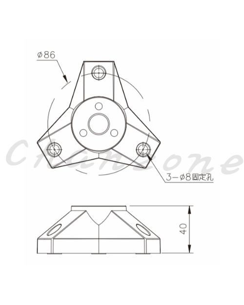 天得科技 防水式工作燈 三角形底座 THL10-T