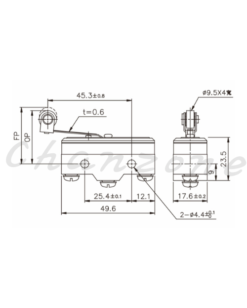天得科技 微動開關(防水型) TM-1303-1