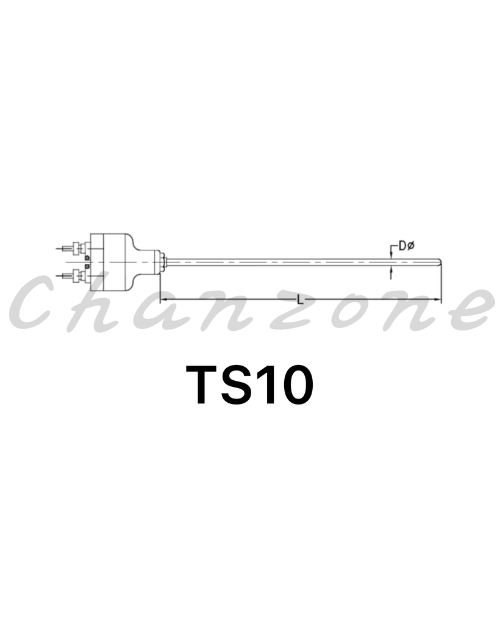 陽明電機 TS系列-扁頭插管型 感溫棒測溫體 TS10