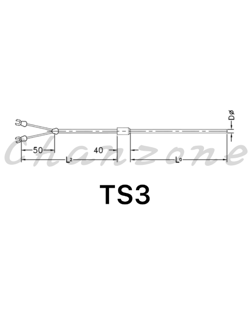 陽明電機 TS系列-插管型(無螺牙) 感溫棒測溫體 TS3