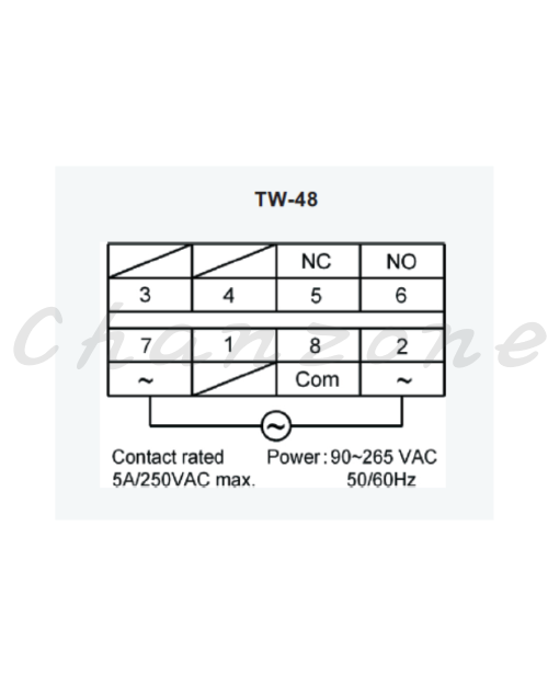 陽明電機 TW系列-48*48mm 工業用週時針 TW-48