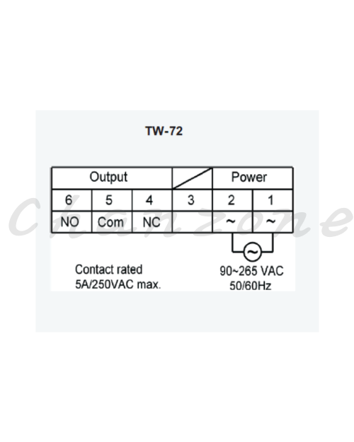 陽明電機 TW系列-72*72mm 工業用週時針 TW-72
