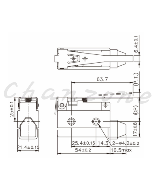 天得科技 小型限動開關 TZ-7120