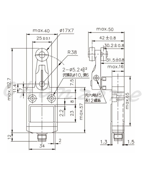 天得科技 小型限動開關 TZP-3104