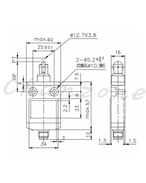 天得科技 小型限動開關 TZP-3113