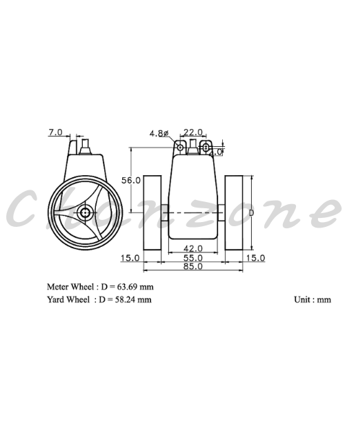 陽明電機 WE系列-碼輪 長度發訊器(砲台) WE-Y2T/Y3T/Y4T