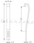 安良電氣 固定勾 FH-3