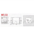 陽明電機 MT系列-72*72*80 FUZZY+PID 微電腦式溫度控制器 MT72-R/MT72-V/MT72-L
