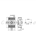 陽明電機 H3系列-盤內式 計時器底座 PF-085A