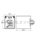 陽明電機 PR系列-40*50mm盤內式 欠逆相保護器 PR-1-□□□V