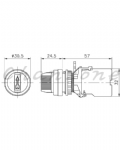 山河電機 ø22.25.30歐式-分離型系列 照光式替切開關 SHAIS-223