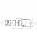 山河電機 ø22.25.30-SHB系列 短柄照光切替開關 SHBIS-221