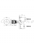 山河電機 ø22-SHD系列/金屬固定圈接點座B型、D型共用 自動復歸按鈕開關 SHDB-221G/223G/226G/228G