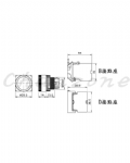 山河電機 ø22-SHD系列/金屬固定圈接點座B型、D型共用 自動復歸照光按鈕開關 SHDI-221G/222G/223G/224G
