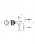 山河電機 ø22-SHD系列/金屬固定圈接點座B型、D型共用 自動復歸照光按鈕開關 SHDI-221G/222G/223G/224G