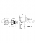 山河電機 ø30-SHB/SHD系列 平面平形/凸頭照光按鈕 SHBI-301P/SHBI-303P/SHDI-301P/SHDI-303P