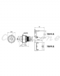 山河電機 ø30-SHB/SHD系列 平面平形/錐型信號燈 SHBP-301P/SHBP-307P/SHDP-301P/SHDP-307P