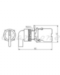 山河電機 ø22.25.30-SHD系列 短柄/長柄/短柄照光切替開關 SHDS-221/SHDS-222/SHDIS-221