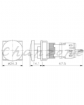山河電機 ø16mm-平面型系列 大頭手動復歸押扣開關 SHFF-161/162