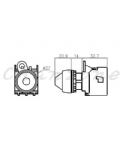 山河電機 ø22-SSB系列 錐型/平面信號燈 SSBZP-221/222/226/227