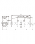 天得科技 4P盒式電門開關輔助接點座 TDS16/33-AF/AB□
