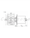 陽明電機 TDV系列-盤面式 雙調型計時器 TDVY-M3/M6/M3H/M6H