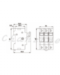 天得科技 軌道式保險絲座 TFBR-323N
