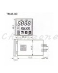 陽明電機 TM-□D系列-盤面式 微電腦數字型延時計時器 TM48-4D