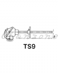陽明電機 TS系列-琺瑯固定可移動型 感溫棒測溫體 TS9