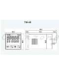 陽明電機 TW系列-48*48mm 工業用週時針 TW-48