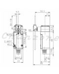 天得科技 小型立式限動開關 TZ-1107