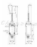 天得科技 小型立式限動開關 TZ-1166